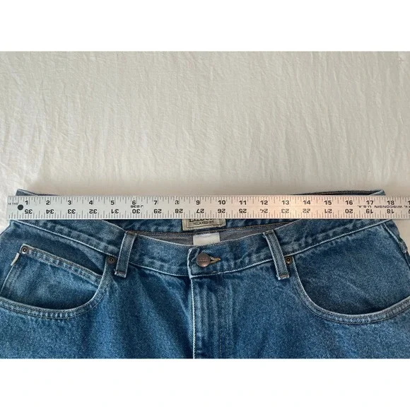 00552 - LLBean Mens Relaxed Fit‎ Jeans Classic Blue Denim Size 38x32 100% cotton - Picture 8 of 11